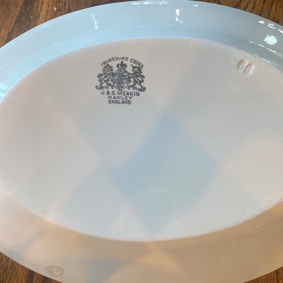 1800s ironstone platter - Picture 3 of 5